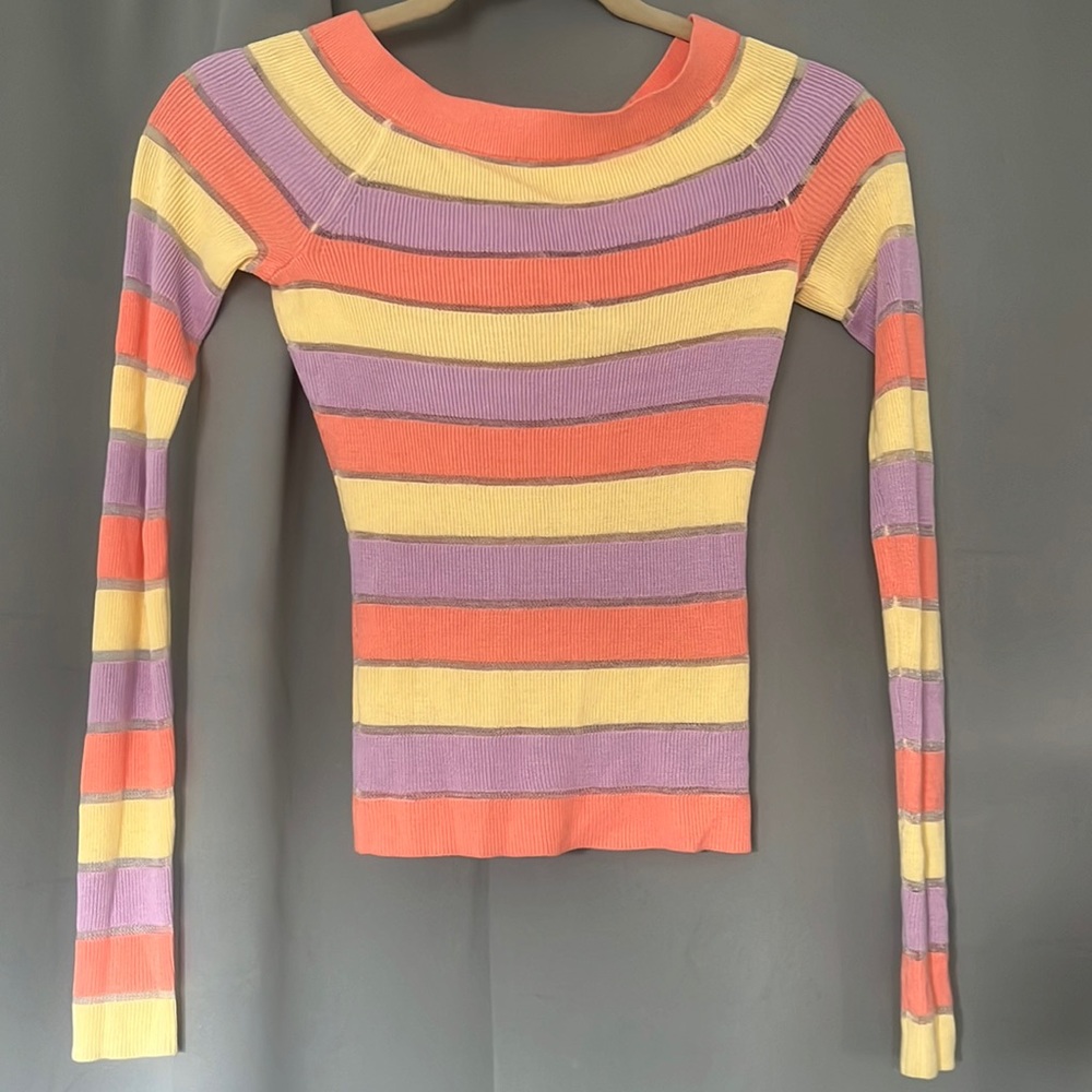 Colorful Intermix Top, Petite